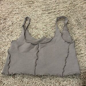 Brown Garage tank top size XS